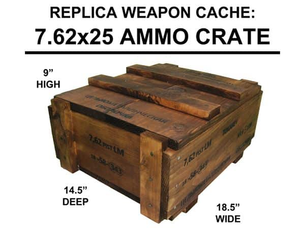7.62 x 25 Ammo Crate: Weapon Cache Crate - MKDS Training