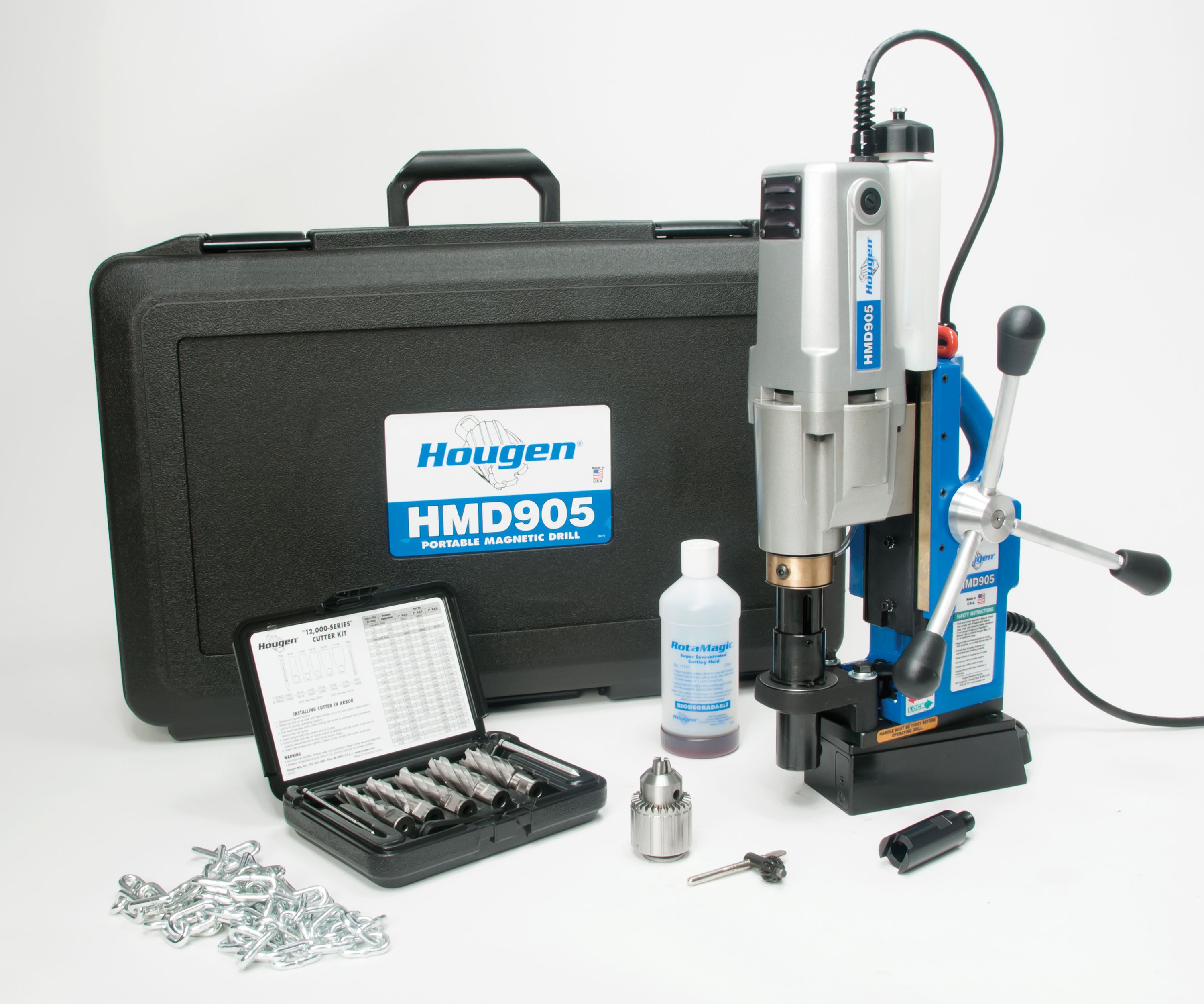 Hougen HMD905SK Mag Drill w/ Fabricator's Kit, Swivel Base