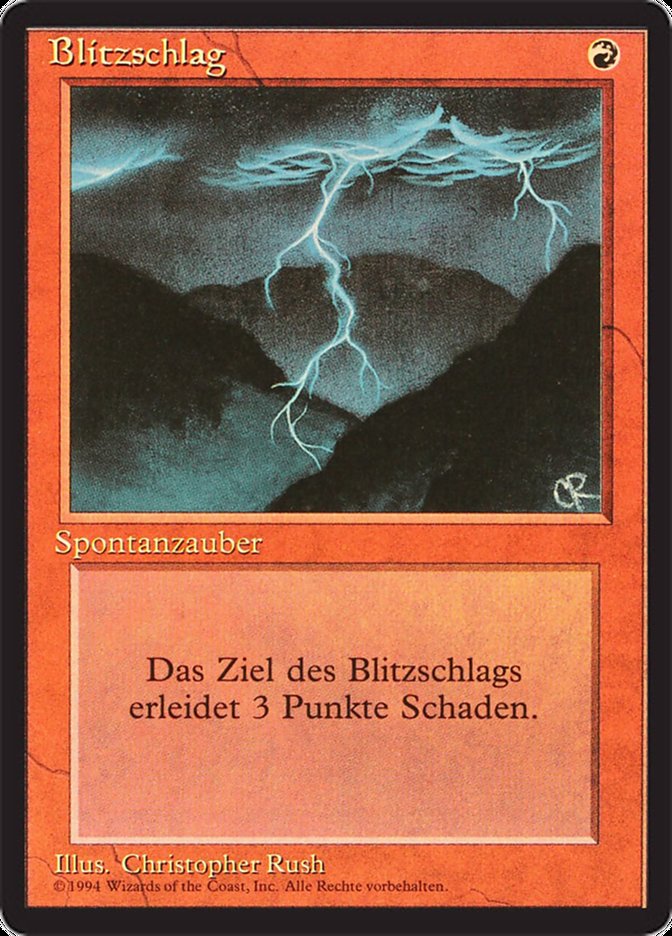 ドイツ語《稲妻/Lightning Bolt》[3ED] - MTG専門店 Initiative