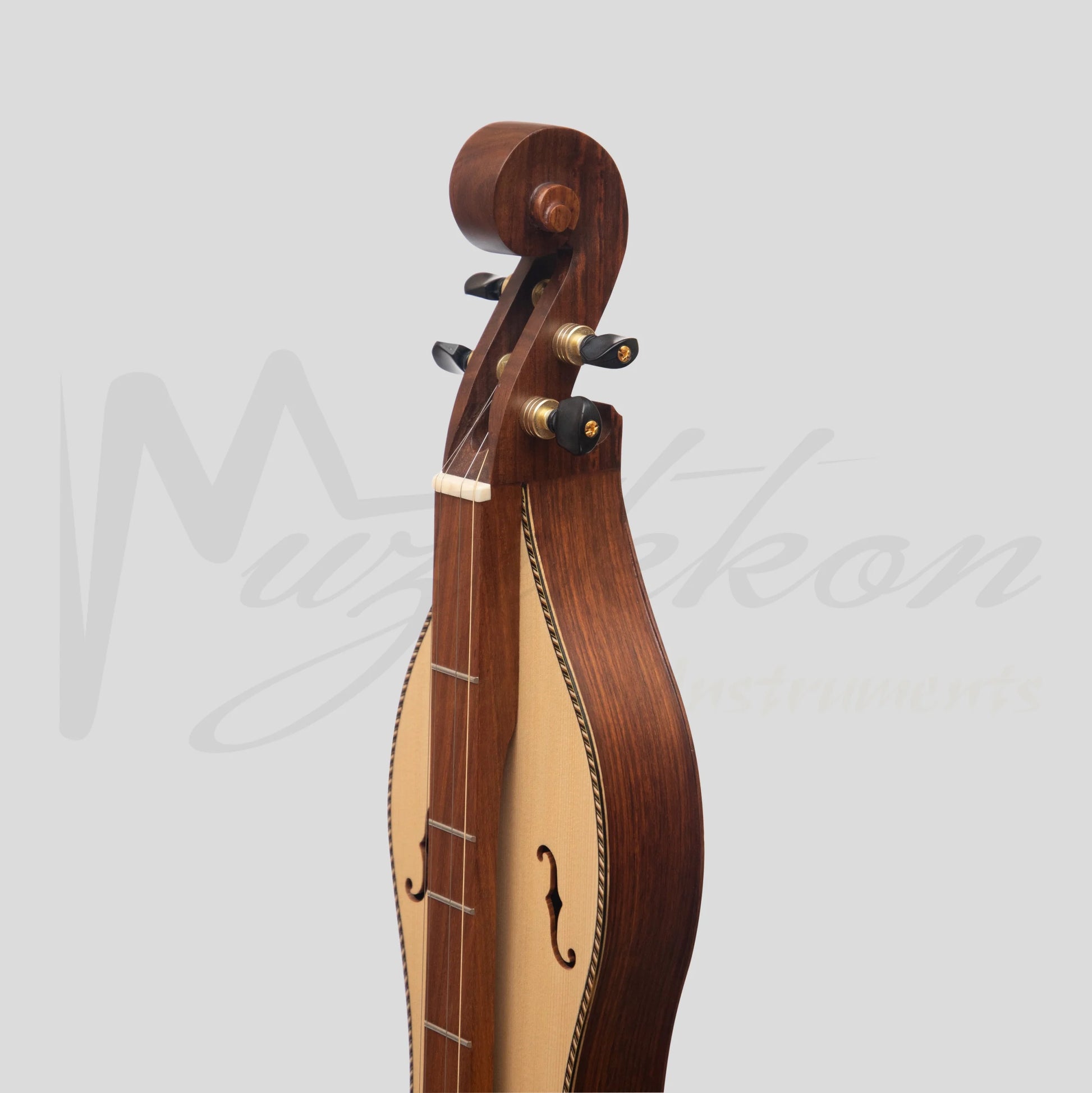 Strings - Mountain Dulcimer, 4 Strings Turn Scroll Rosewood With