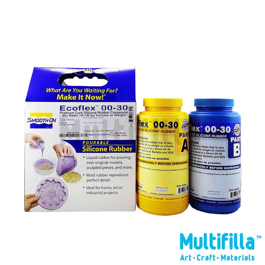 SMOOTH-ON Ecoflex 00-30 : 0.9kg - Platinum Cure Silicon Rubber