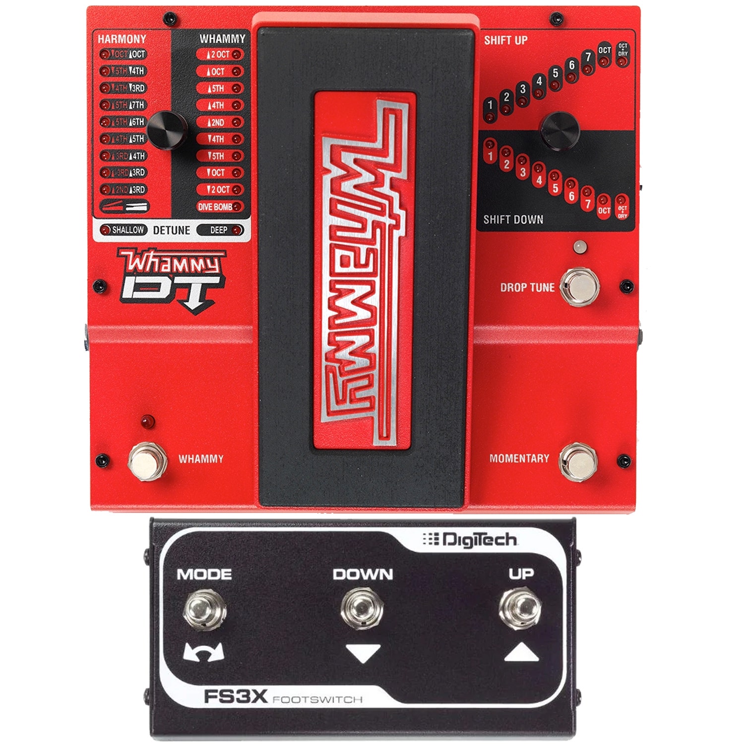 DigiTech Whammy DT Pitch Shift Drop Tune Guitar Effects Pedal w