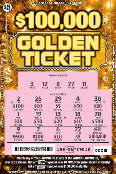 $100,000 Golden Ticket | Arkansas Scholarship Lottery