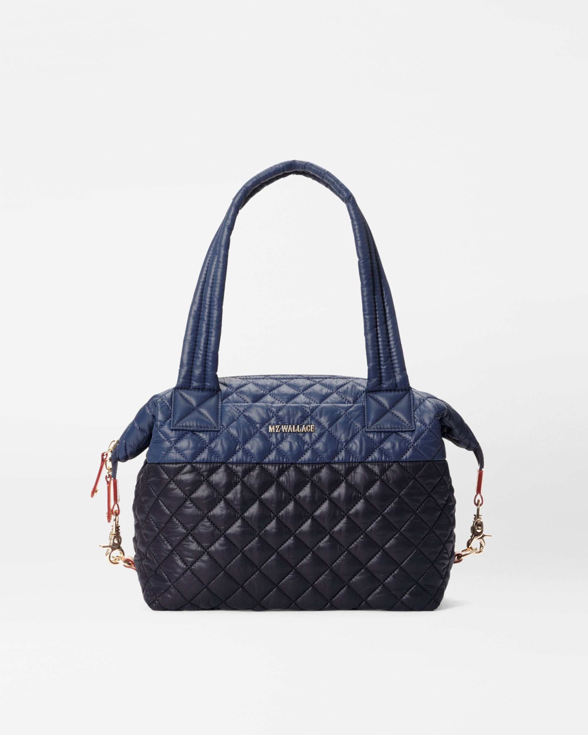 Medium Sutton Deluxe Shoulder Bag in Black Nylon | MZ Wallace