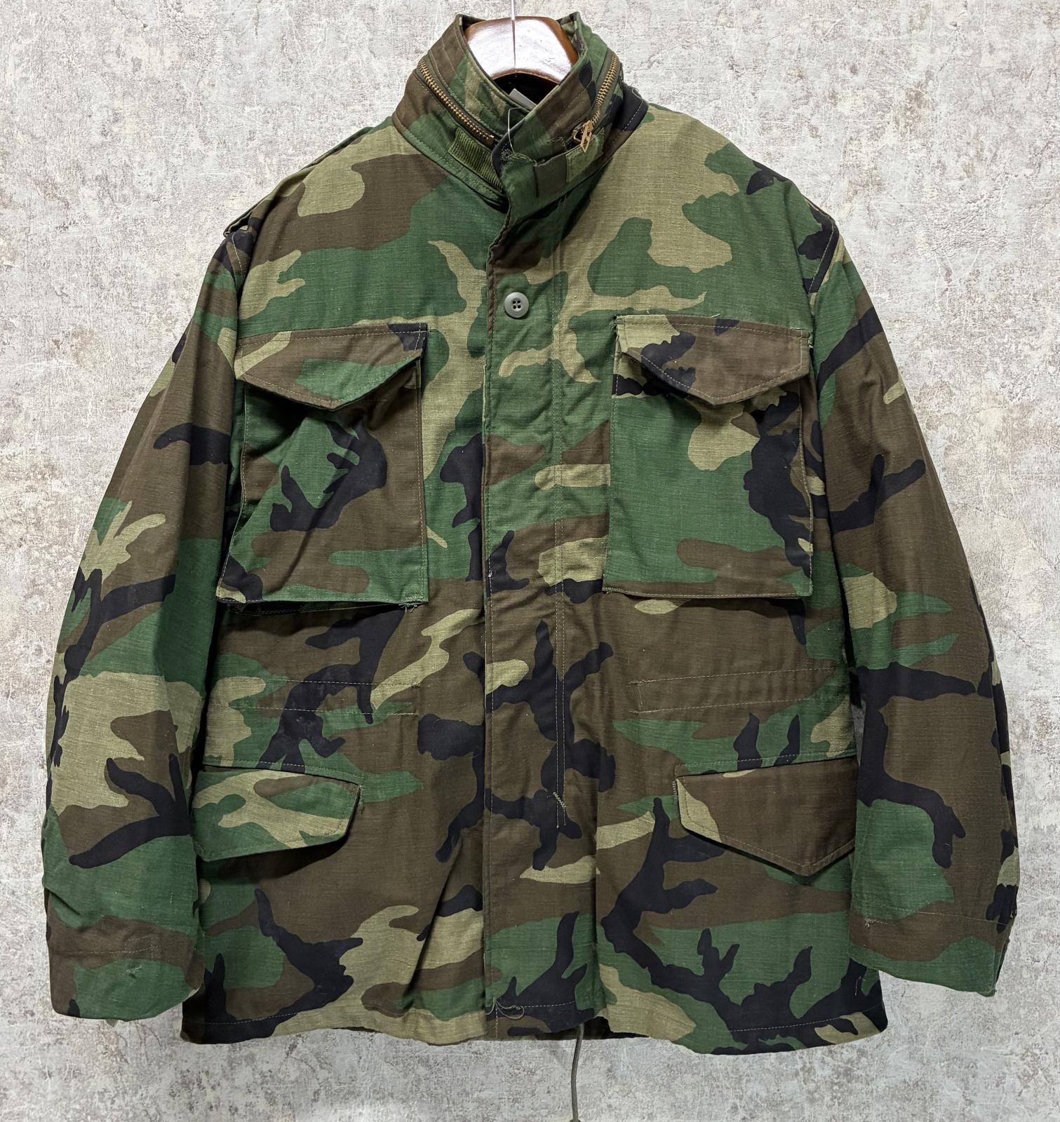デッドストック】80's【M-65】【米軍実物】ウッドランドカモ【迷彩