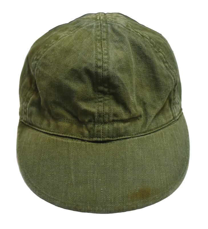 40's【ビンテージ】米軍実物【U.S.NAVY】【USN】【N-3】【HBTキャップ