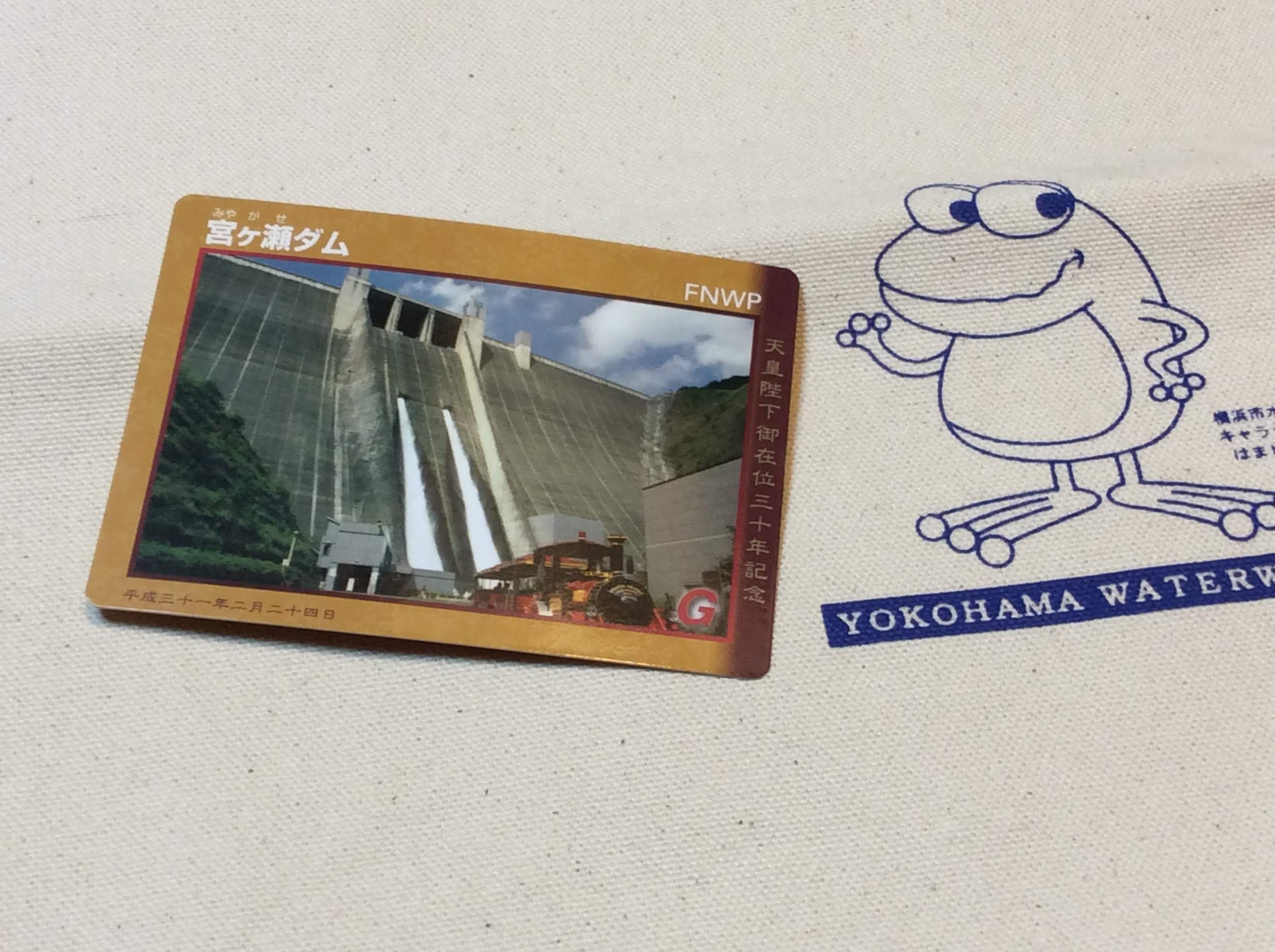 天皇陛下御在位三十年記念ダムカード