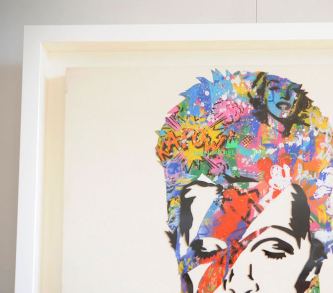 Mr.Brainwash（ミスター・ブレインウォッシュ）のキャンバス作品を額装