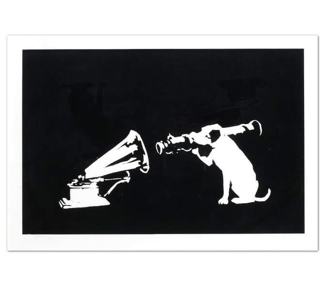 Banksy/バンクシー「HMV」シルクスクリーン作品 COA付き本物を販売 ー