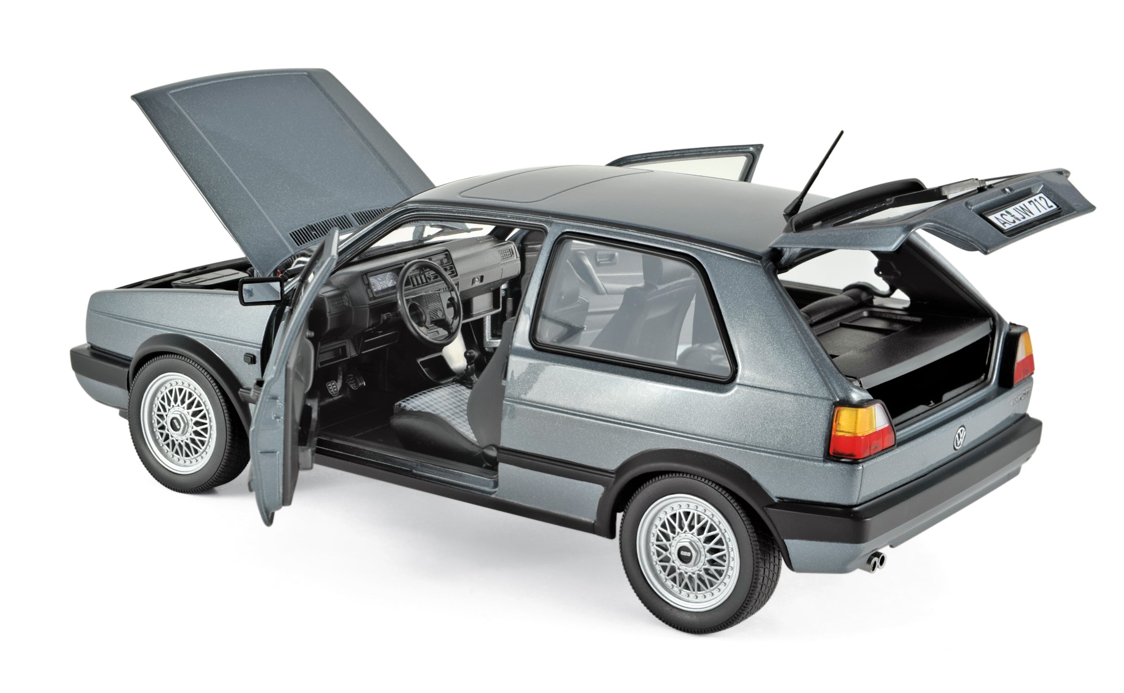VW Golf GTI 1990 Gris métallisé 1/18 – Norev