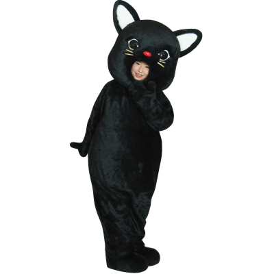 K-48 顔出し黒猫｜着ぐるみレンタル ノースランドペペ