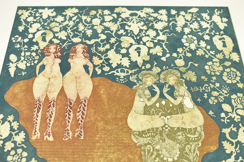 山下清澄版画「想像の様な女達XI」 | Natsume Books