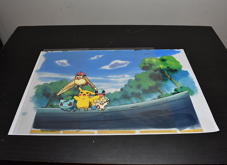 ポケットモンスターセル画「ピカチュウ、トゲピー、ゼニガメ他