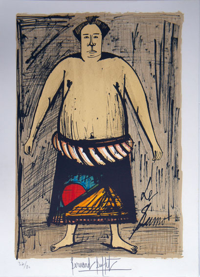 ベルナール・ビュッフェ、【LE JAPON-Sumo Rikishi】 ベルナール