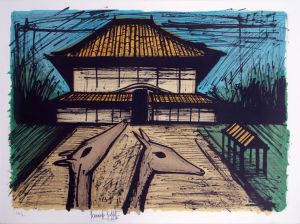 ベルナール・ビュッフェ,LE JAPON-Katsura Rikyu,Kyoto ベルナール
