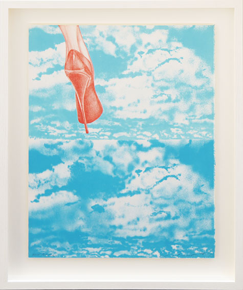 Masuo Ikeda / 池田満寿夫版画額「空の空」 | Natsume Books