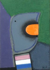 馬場彬「構成」油彩 1984年 個展出展作品 馬場彬「構成」油彩 1984年 個展