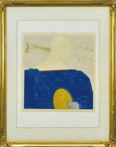 Masuo Ikeda / 池田満寿夫版画額「空の空」 | Natsume Books