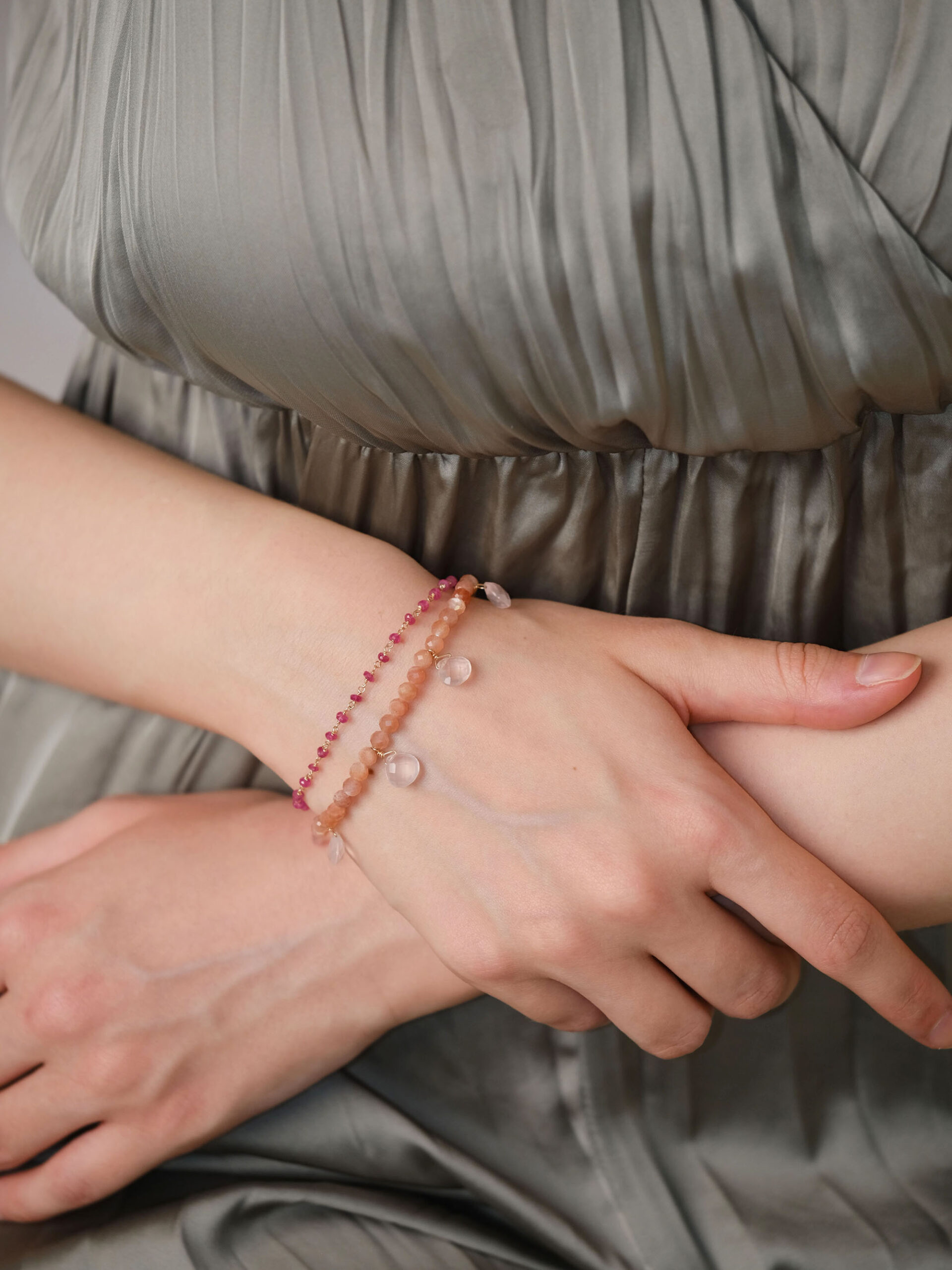 ルビーメガネ留めブレスレット | NATURALI JEWELRY(ナチュラリ