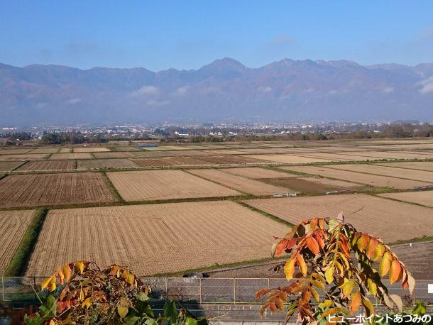 晩秋の田園風景 - 安曇野の風景写真 ビューポイントあづみの