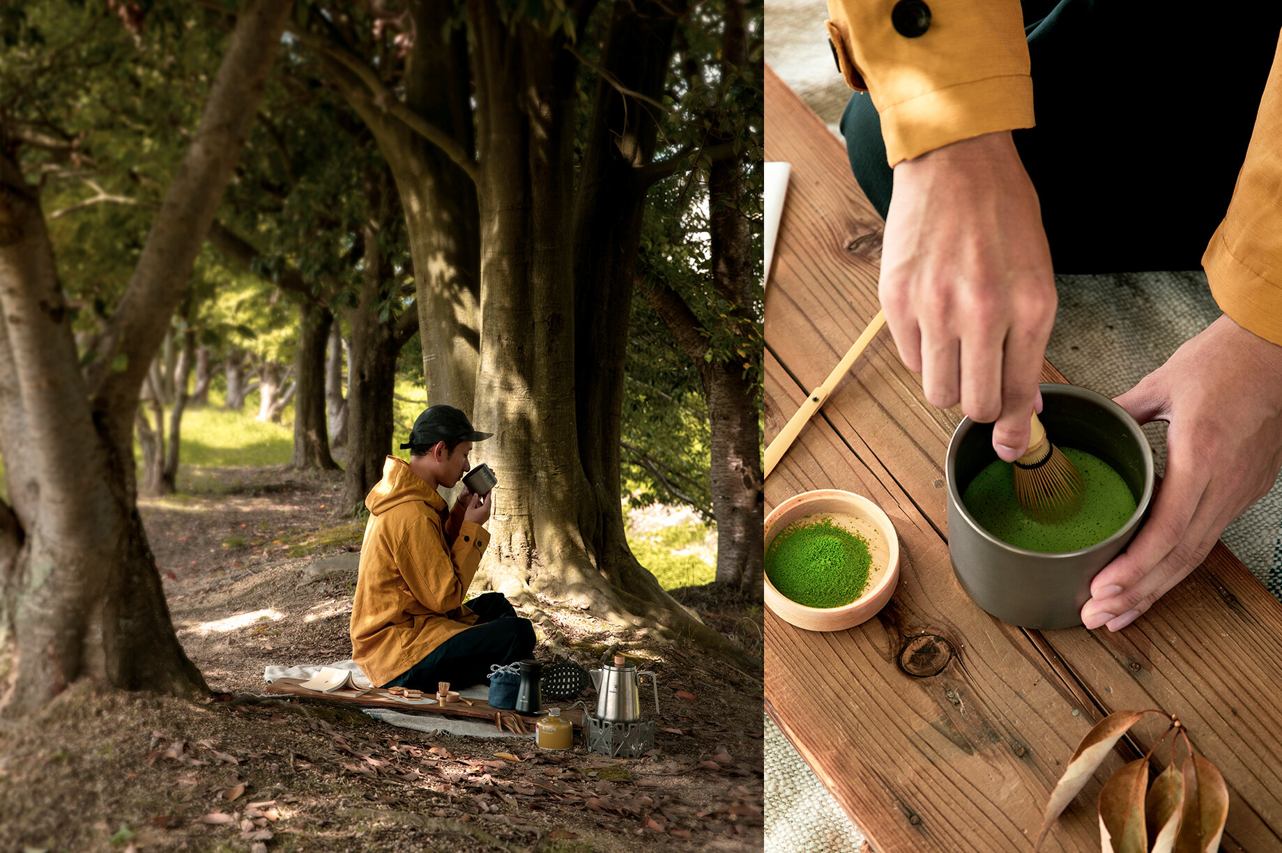 SnowPeak×中川政七商店×茶論のトリプルコラボ「野点セット」2020年11月