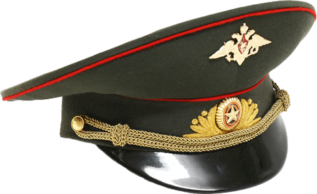 ロシア軍実物 陸軍将軍用製帽 ミリタリーショップ 革ジャン 中田商店