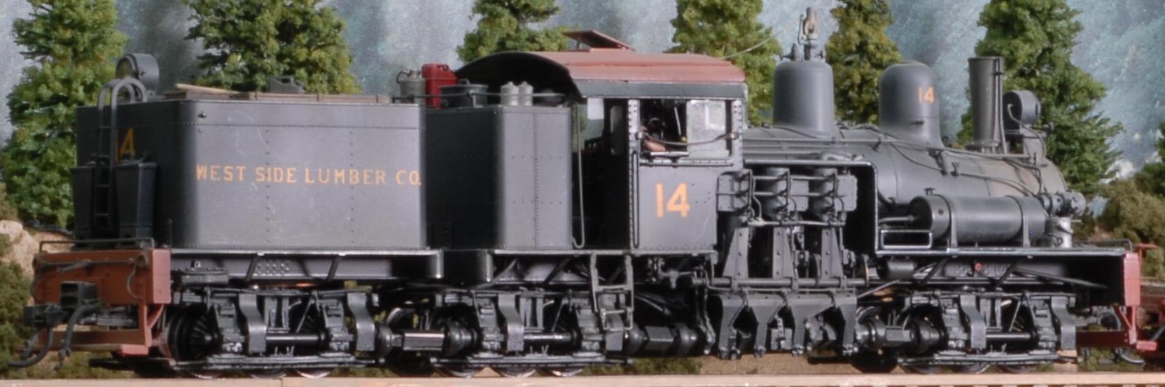 Shay, 3-truck Geared Steam Locomotives for Westside Lumber Co. - NASG