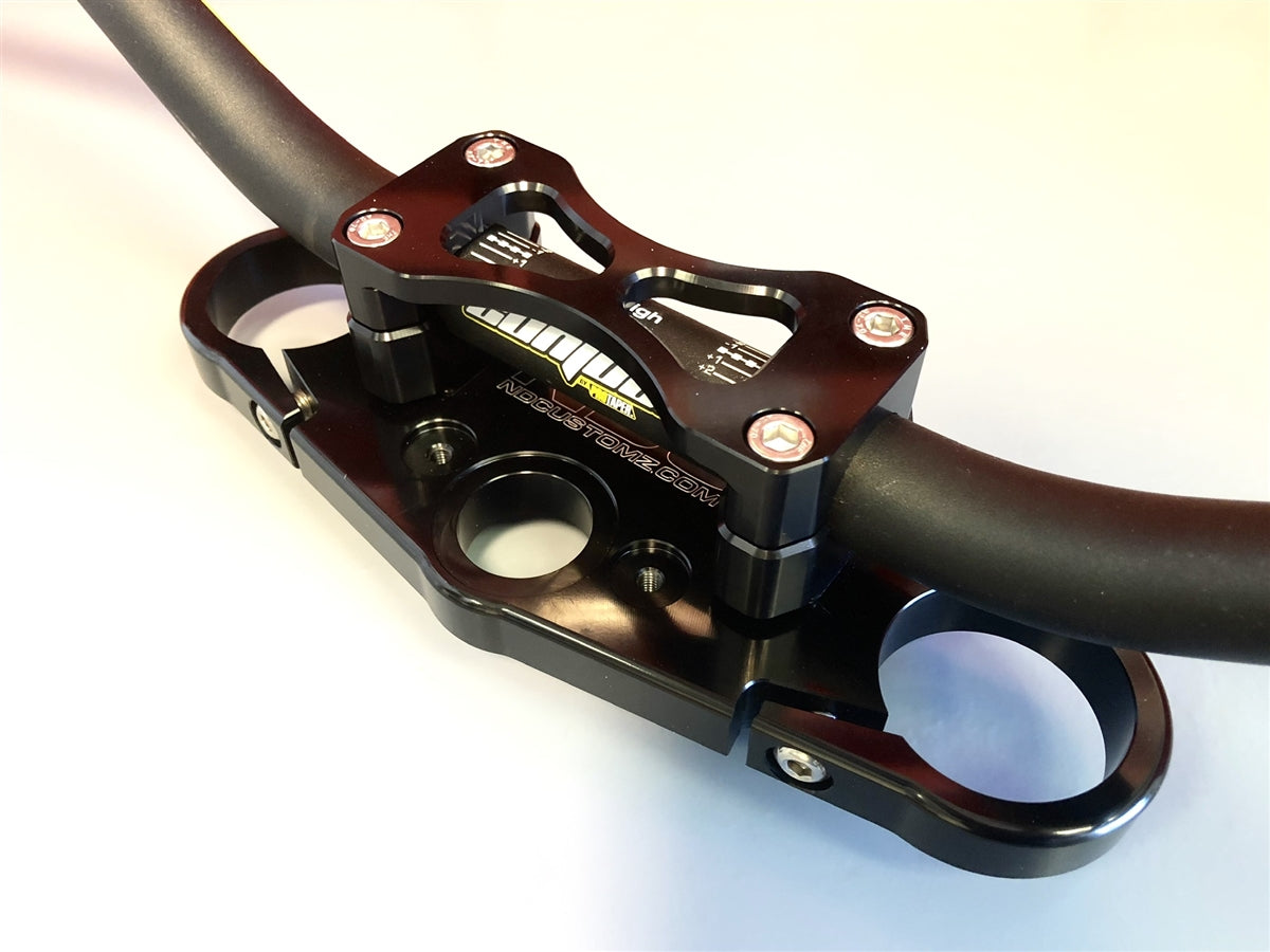 2009-2012 Kawasaki ZX6R 636 Top Triple Clamp With Dirt Bar Mounts
