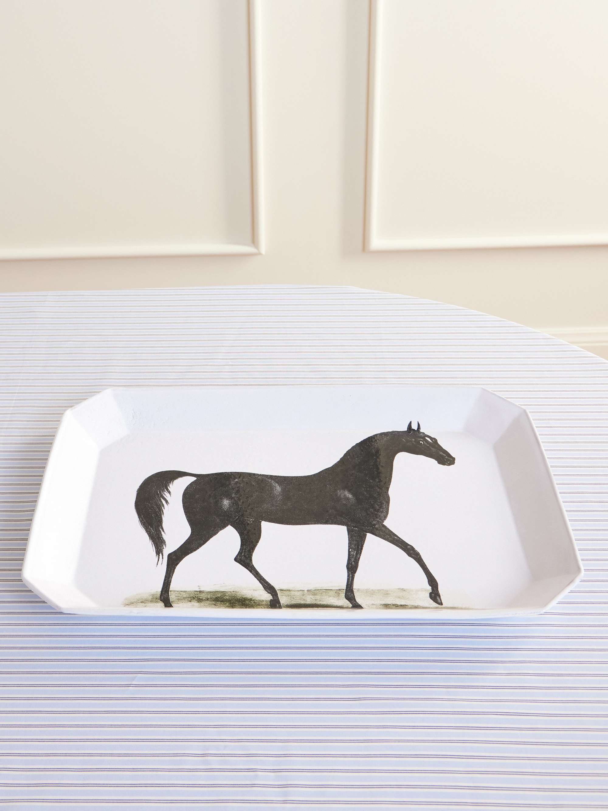 ASTIER DE VILLATTE + John Derian Horse ceramic platter | NET-A-PORTER