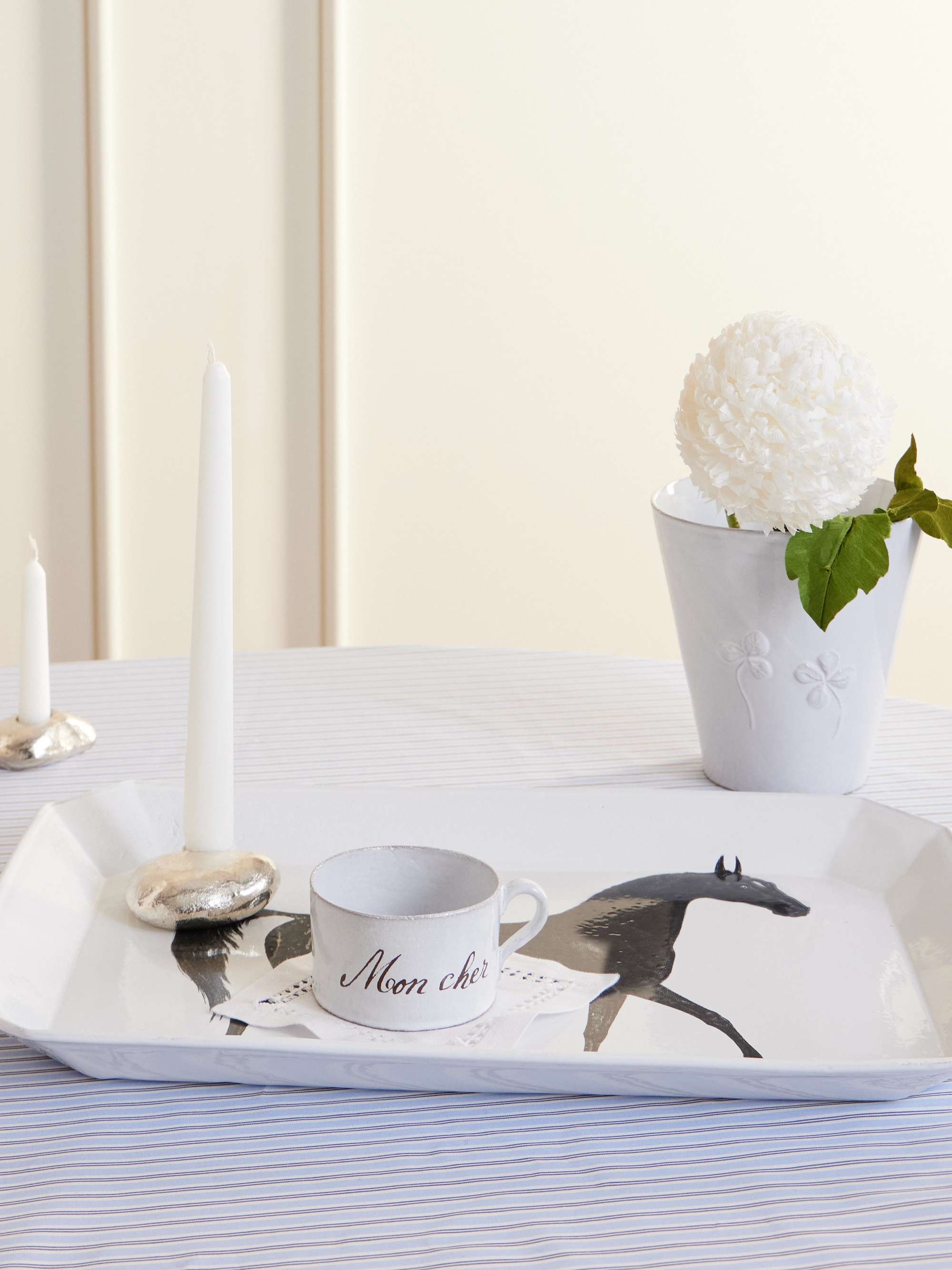 ASTIER DE VILLATTE + John Derian Horse ceramic platter | NET-A-PORTER