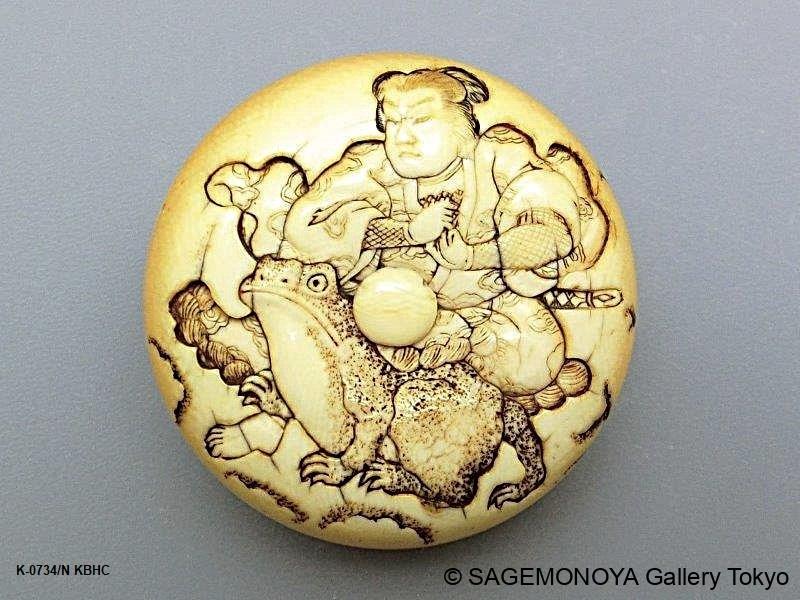 Manju,Ryusa,Kagamibuta Netsuke｜SAGEMONOYA