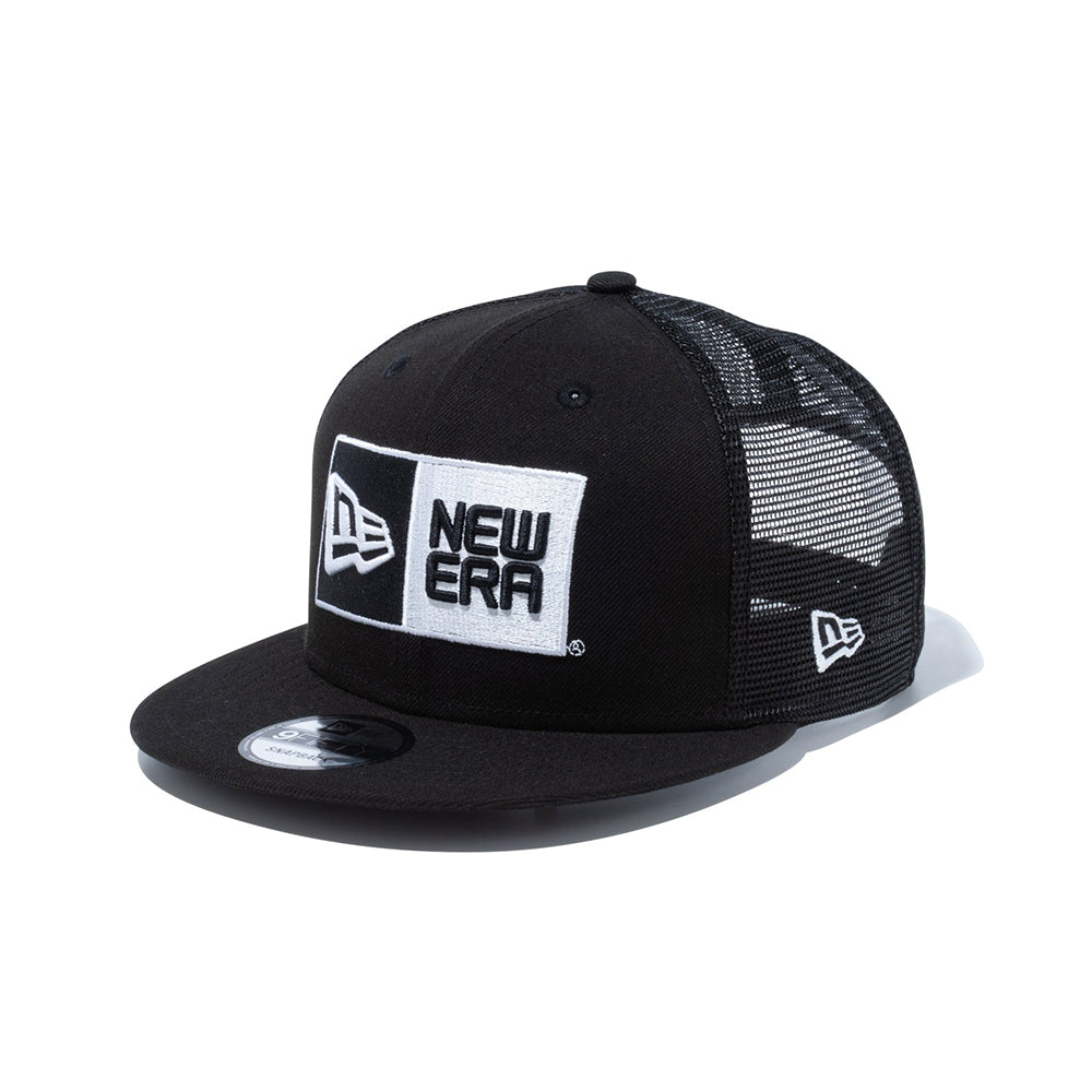 9FIFTY トラッカー ボックスロゴ ブラック × ホワイト | ニューエラ