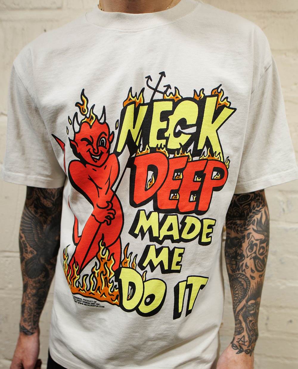Made Me Do It Tee - Faded Bone - Neck Deep