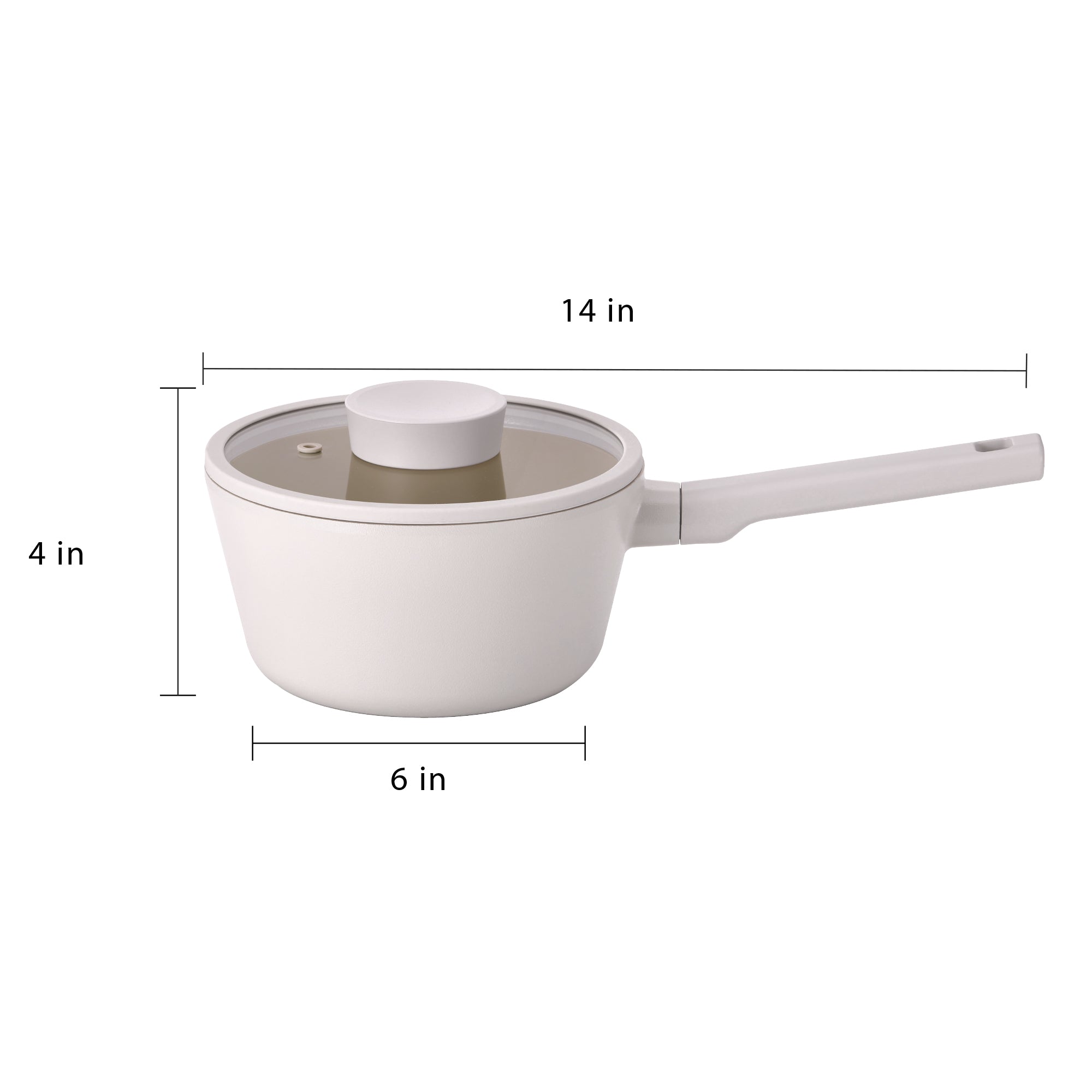 Non-Stick Ceramic Saucepan with Lid - 7