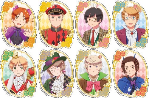 アニメ 「ヘタリア World☆Stars」 ラメアクリルバッジ 【不思議の国の