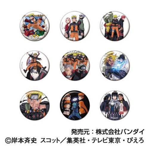 NARUTO -ナルト- 疾風伝 CANバッジ -NARUTO 72 series- BOX グッズ