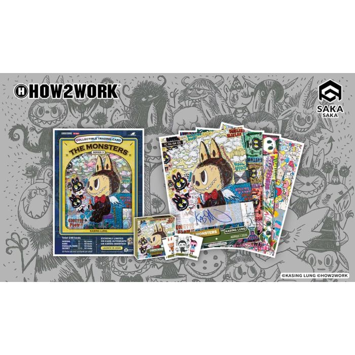 How2work Labubu Collectible Chrome Trading Cards The Monsters