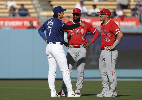 大谷翔平、エンゼルス時代の同僚トラウトと再会「トラウタニ」の熱い