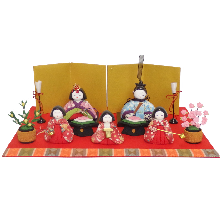 木目込人形 ひな人形 坐雛 芥子雛 【人形堂】