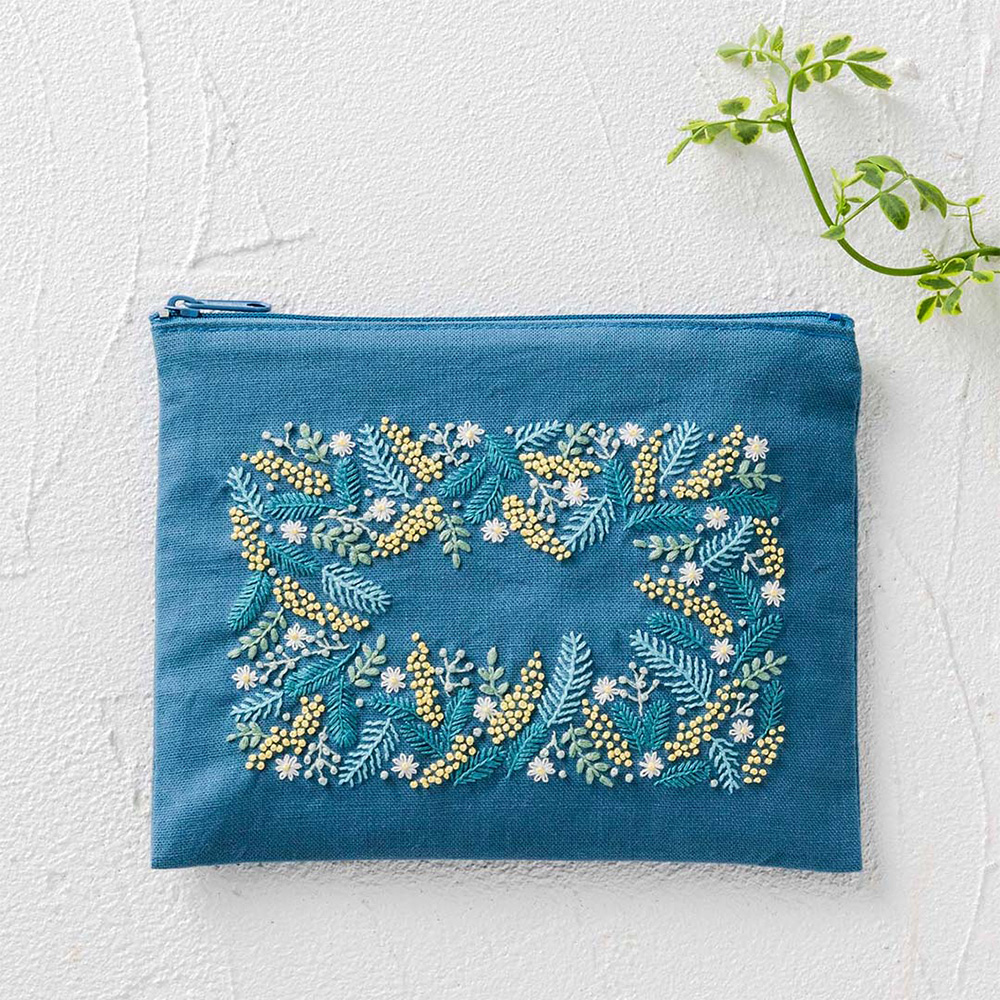 刺繍受注会】CSK542405 刺繍キット yulaのこころ躍る草花刺繍