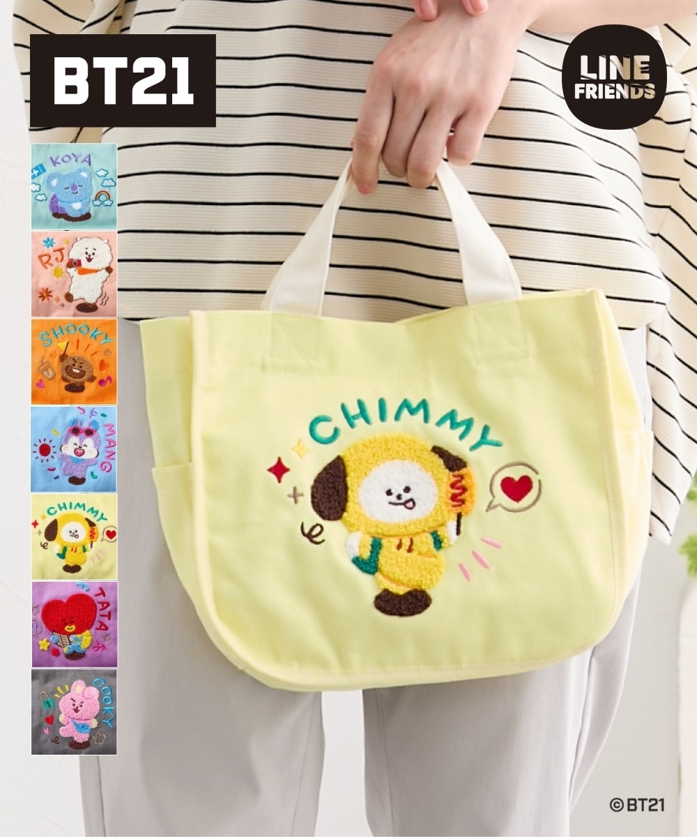 BT21 amazing journeyサガラ刺しゅうキャンバストートバッグ 通販