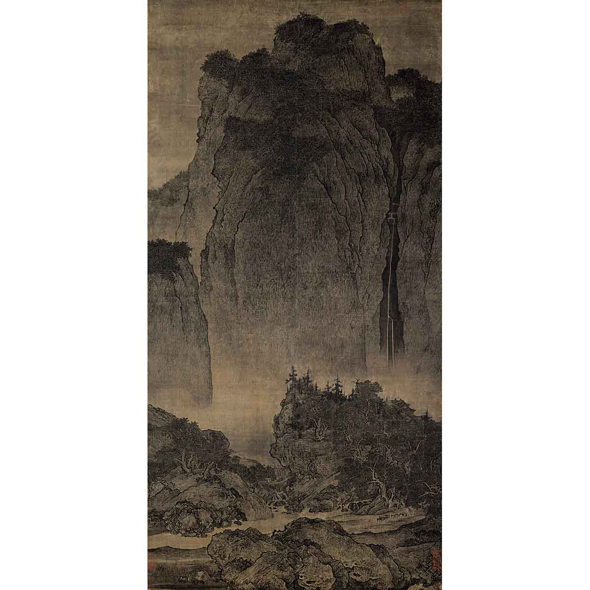 故宮精品網路商城- 複製畫心宋范寬谿山行旅圖