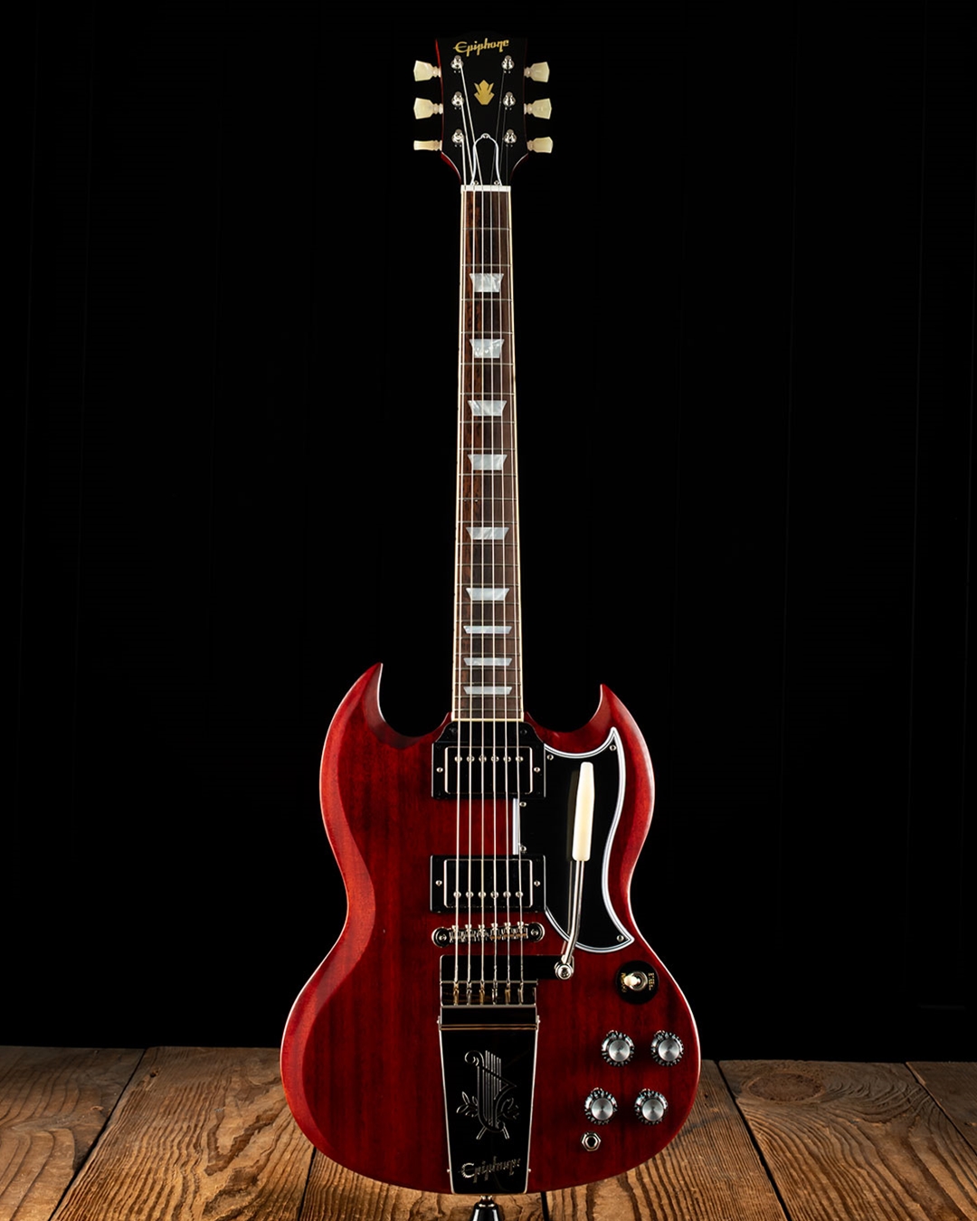 Epiphone 1964 SG Standard with Maestro Vibrola Reissue - Cherry Red