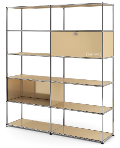 USM Haller Living Room Shelf L, Golden yellow RAL 1004 | USM