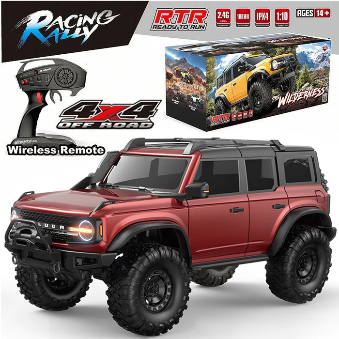 HB R1001 1/10 Scale RC Car 4WD Off-Road Rock Crawler with LED