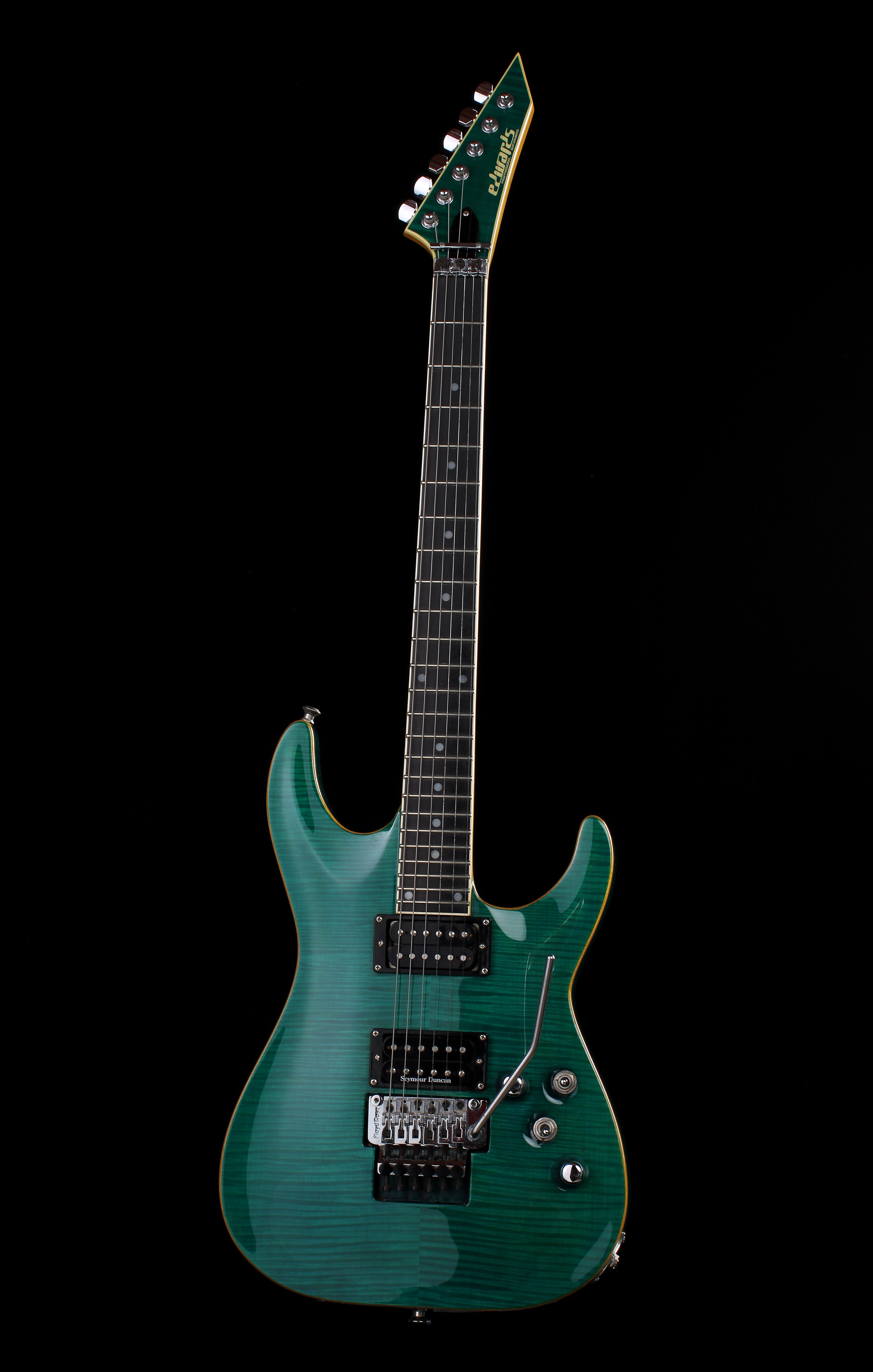 Edwards by ESP E-HR 145 QM See Through Green Seymour Duncan Floyd