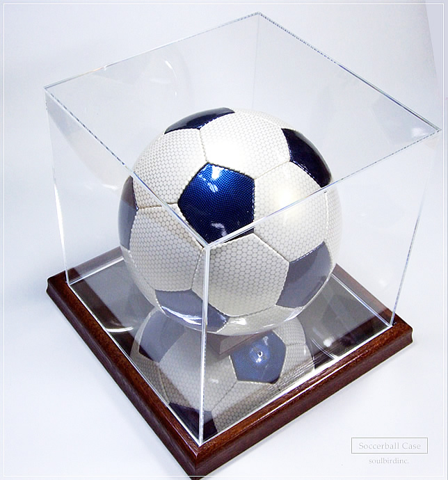 高級サッカーボールケース木製・展示用ケースコレクション | ソウル