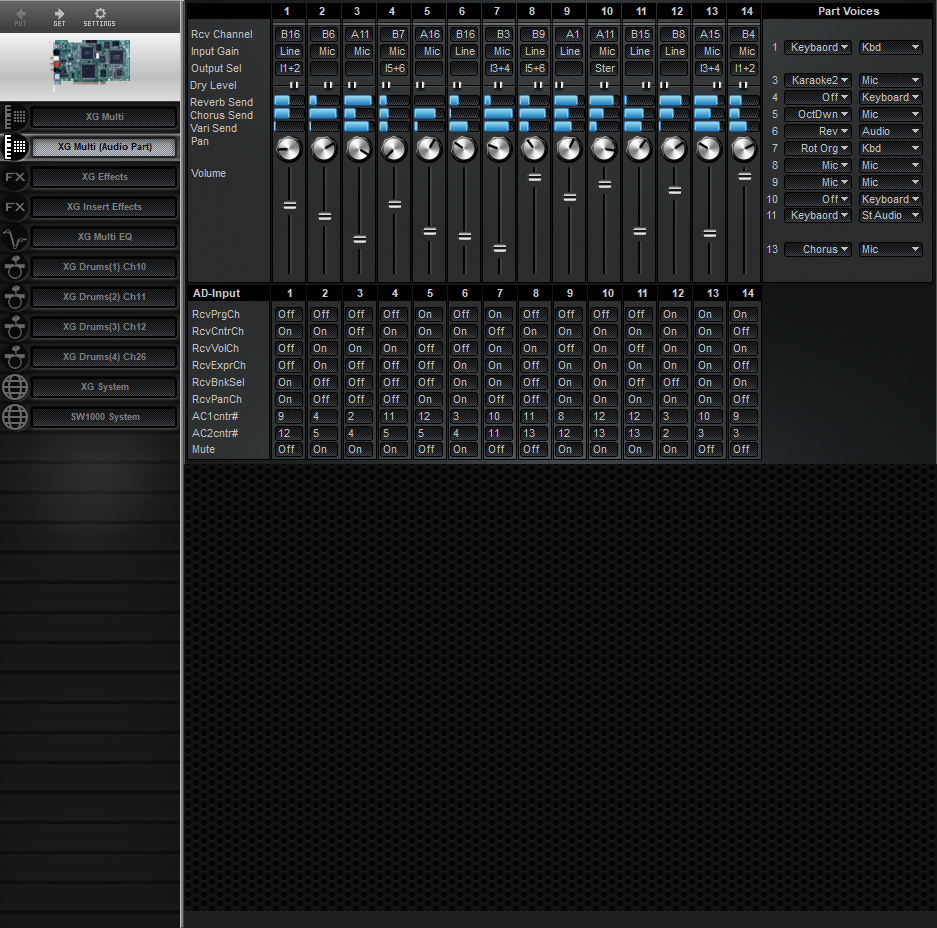 Yamaha SW1000 XG Editor and Librarian