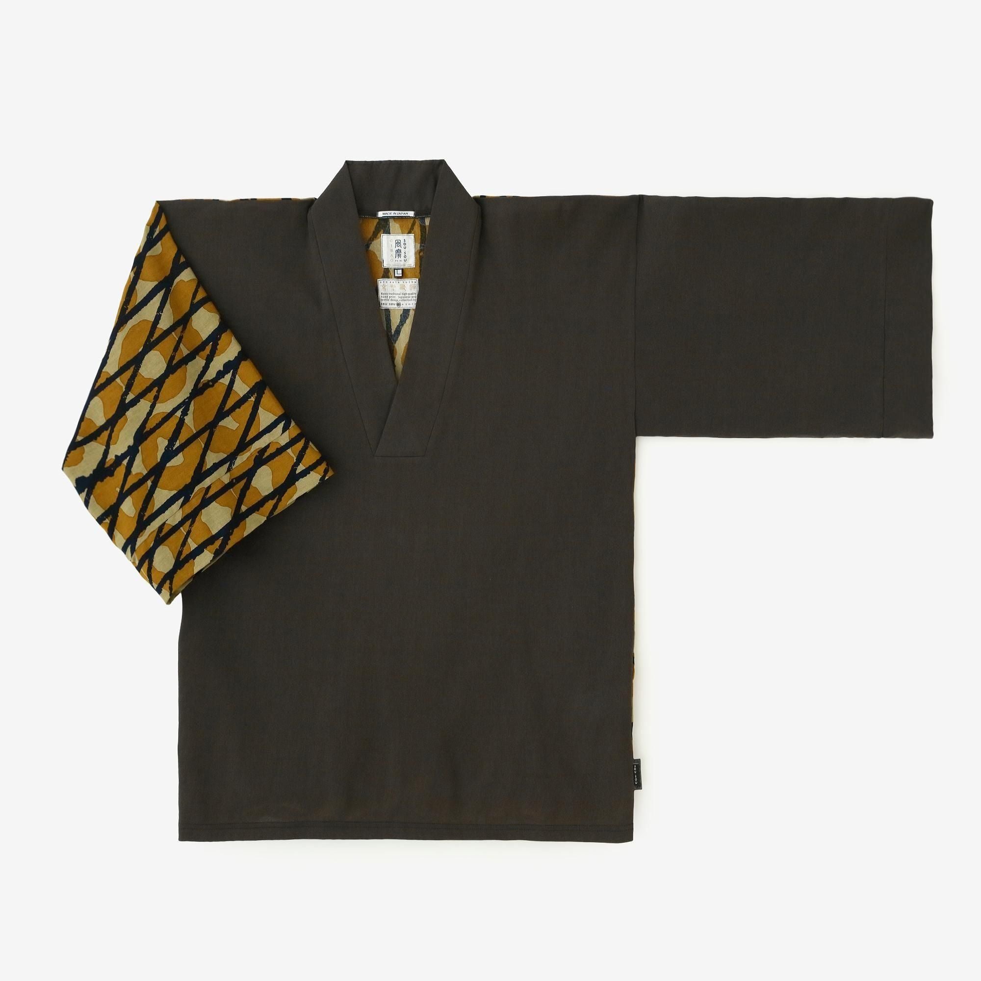 net限定】高島縮 40/40 風靡（ふうび） 上 片身替わり（かたみがわり