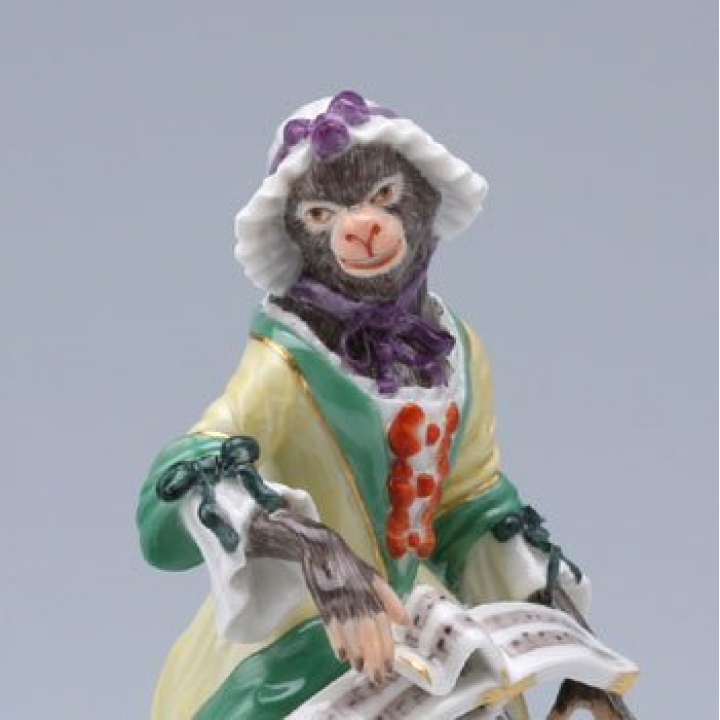 マイセン フィギュア 猿の楽隊 歌手2 90c300/60010 | 洋食器のSohbi